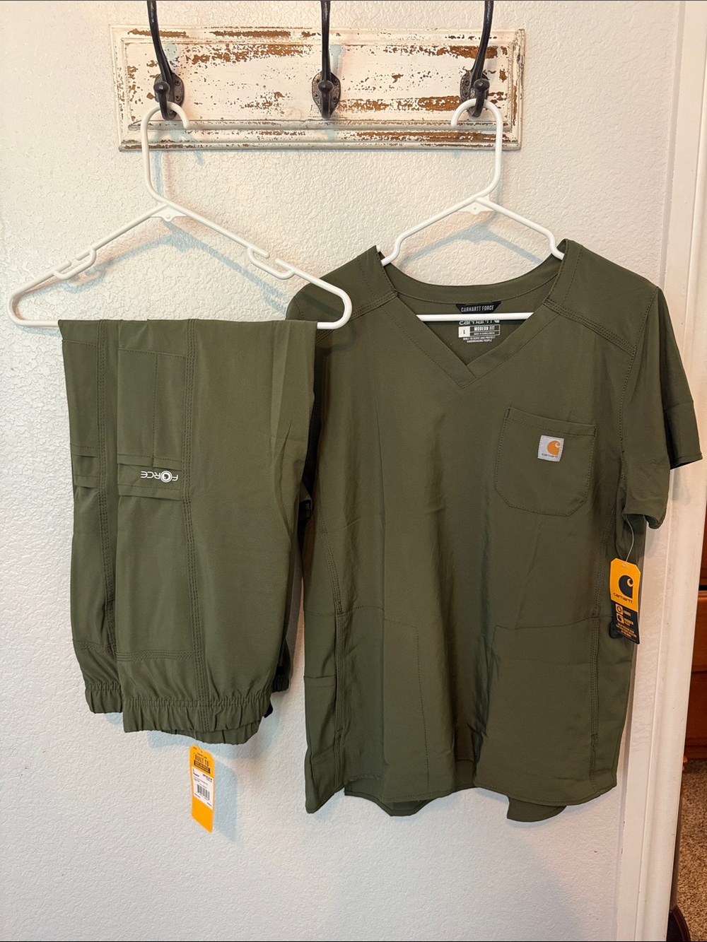 NWT Carhartt force cross flex modern fit LARGE TOP LARGE PANTS